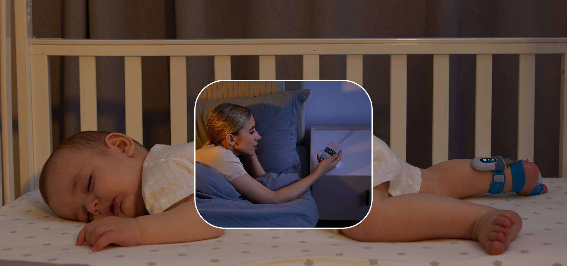 Babytone Baby Pulse Oxieter, Sart Baby Sock Tracking Oxygen Level - View #6